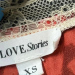Love Stories Free People Luna Red Leopard Print Slip Size XS Intimates Lingerie Black Photo 5