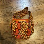 Cordobags Orange‎ Yellow Hippie Crossbody Bucket Bag Tote Purse Fringe Boho Orange Photo 6