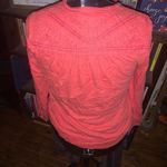 Lucky Brand  coral embroidered boho S peasant blouse Photo 1