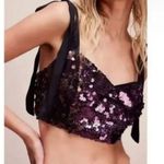 Free People NWT Star Bright Sequin Two-Piece Crop Top & Midi Skirt 2Pcs Set Photo 7