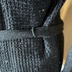 Victoria's Secret Victoria’s Secret Charcoal Gray w/ Silver Sequin Cardigan Wrap Size S Photo 4