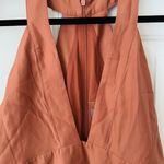 Anthropologie Sleeveless V-neck Pinafore Romper, Size S Photo 9