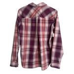 Alaskan Hardgear Duluth Shirt Womens Medium Plaid Long Sleeve Button Wool Blend Purple Photo 1