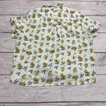 Kuhl  Elsie Lemon Fruit Tie Front Short Sleeve Cotton Blend Shirt Women’s Size XL Photo 2