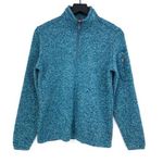 Orvis 1/4 Zip Knit Pullover Sweater Teal Blue Green S Photo 0