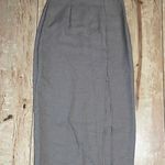 Vintage La Belle brown Houndstooth Midi Pencil Skirt W Slit Women’s Size 5 Photo 0