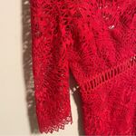 Saylor  Pippa Red Lace One-Shoulder Dress- Size XS Photo 8