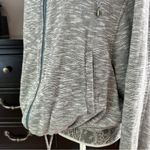 Free People  Gray Zip Hoodie Size L Photo 5