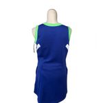 PGA Tour NWT Women's Grand Slam Colorblock Sleeveless Flounce Golf Dress Lime Cobalt Photo 5