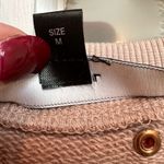 Diesel Vintage  Blush Pink Sheepskin Leather Studded Top Short Sleeve Size Med M Photo 10