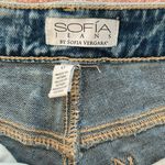 Sofia by Sofia Vergara Blue Jean Shorts Distressed Mid Photo 1