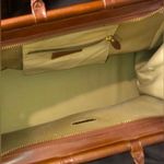 Ralph Lauren Tartan Plaid Brown Green Doctor Bag Boston Weekend Travel Bag Photo 8