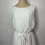 Candalite NEW  Size Medium White Midi Dress Handkerchief Lace Trim Boho Photo 2