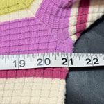 Free People Gidget Ivory Striped Long Sleeve V-Neck Knit Sweater Dress Size L Photo 10