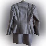 Liancarlo Couture 100% Silk Beaded Jacket and Skirt Set Deep Navy Blue, Size 10 Blue Photo 3