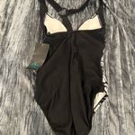 Aqua Green Black and White Swimsuit Full Piece Size S by  Photo 1