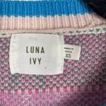 Luna Ivy Colorful Sleeveless Sweater Vest Pink Size XS Photo 1