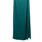 Hello Molly NWT  Fashion Standard One-Shoulder Maxi Dress Emerald Green Size 10 Photo 5