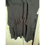 Topshop  Women's Black Wrap Mini Dress with Ruffle Detail Size L Photo 1