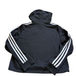 Adidas  women’s Essentials 3- stripes French Terry Cropped‎ hoodie black size M Photo 6