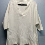 Chico's  Women’s  Size 3 (XL) V Neck Boxy Short Sleeve Sweater/Blouse Photo 0