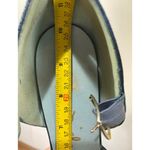 Vintage Rhea Nichols Suede Wedges Mary Jane Shoes Blue Rainbow Memphis Size 9 Photo 5