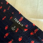Torrid Navy Blue and Red strawberry Tank Top Photo 2
