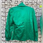 Vintage 80s Mary Kay Navy Blue Green Blazer Slinky Blouse and Tank Set 2P Photo 13