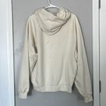 True Religion  Women's Arch Logo Boyfriend Hoodie Top Winter White size XL Photo 3