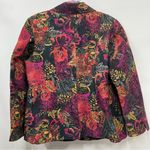 Chico's  2 Womens Bohemian Floral Paisley Jacket lined button up textured blazer Photo 14