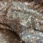 XScape (with flaws)Size 10 Beige/Tan Underlay Silver Sequin 1 Arm Party … Photo 12