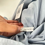 Avec Les Filles NWT Women's Tie Back Puff Sleeve Babydoll Dress Blue Size Small Photo 5