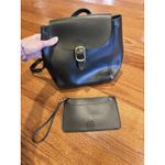 Faux Leather Olive Green Retro Old Money Mini Crossbody Purse Backpack Photo 7