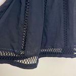 Zimmermann - Short Sleeve Laser Cut Embroidered  Black Blouse Business Career Photo 4