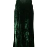 Reformation ππ Rimini Velvet Dress ~ Forest Green Small S NWT Photo 8