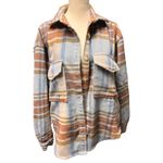 Bronco Ford plaid shirt size small Blue Photo 1