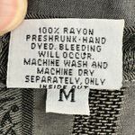 CP Shades | Medium | RARE 100% Rayon Gray Striped 3/4 Sleeve Button Down Shirt Photo 7