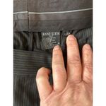 Anne Klein  Women's Pinstripe Suit Blazer Pants Set Size 10 Black Professional Photo 5