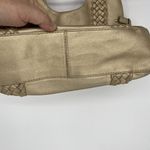 Kate Spade Large Gold Braided Hobo Bag Leather Tote Photo 2
