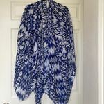 Michael Stars Ruana Multi-Way Convertible Wrap One Size OS Blue Photo 3