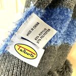 Talbots striped scarf with Pom poms Photo 3