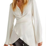 Free People  Harley Wrap Front Tunic Blouse Size S Photo 0
