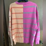 Merokeety  LONG SLEEVE COLOR BLOCK STRIPED OVERSIZED SWEATER Size LARGE NWOT Photo 6