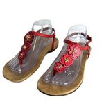 Vionic  Womens Paulie Sandal flower detail t strap sandals shoes size 8 Photo 0