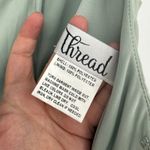 Thread Square Neck Chiffon Maxi Dress With Circle Skirt Size 8 Green Photo 7