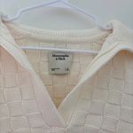 Abercrombie & Fitch Abercrombie Checkerboard Stitch Notch-Neck Sweater Photo 2