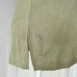 Lumière New Rolled Short Sleeve V-Neck Tee Olive Green Photo 5
