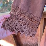 Stella Rosa Women's 100% Linen Brown Shift Dress Size S Photo 5