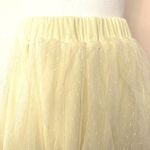 Arula  Cream Yellow Chic Polkadot Ruffle Tulle Skirt. Photo 2