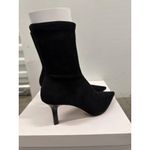 & Other Stories 8 Other Stories Stretch Leather Ankle Boots Black Suede Womens Size 38 US 7 Photo 6